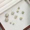 Minimalist Round Button Pearl Studs With 925 Silver Pins Elegant Light Luxury Women's Earrings view 4