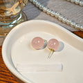 Sweet Candy Color Acrylic Round Ball Studs For Women Spring Summer Minimal Elegant Fashion Earrings view 4
