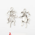 Antique Silver Zinc Alloy Dog Charm Pendant No.703642 for DIY Necklace Bracelet Jewelry Making view 1