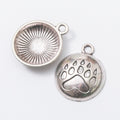 Zinc Alloy Bear Paw Print Charm Pendant for DIY Necklace Bracelet Jewelry Making view 3