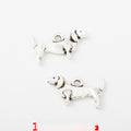 Antique Silver Zinc Alloy Dog Charm Pendant No.602840 for DIY Necklace Bracelet Jewelry Making view 1