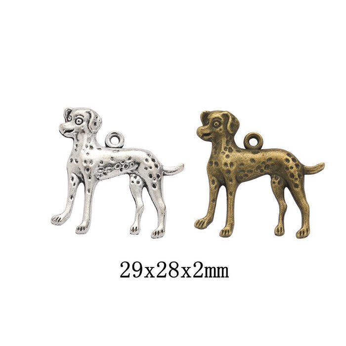 Zinc Alloy Dog Charm Pendant No.030630 for DIY Necklace Bracelet Jewelry Making