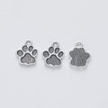 Zinc Alloy Bear Paw Print Charm Pendant No.020282 for DIY Necklace Bracelet Jewelry Making view 2