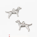 Antique Silver Zinc Alloy Dog Charm Pendant No.528252 for DIY Necklace Bracelet Jewelry Making view 1