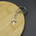 Metal Shiny Star Keychain Bag Charm Gift Key Ring view 3