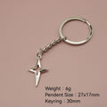 Metal Shiny Star Keychain Bag Charm Gift Key Ring view 2