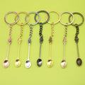 Zinc Alloy Spoon Shape Keychain Bag Charm Gift view 3