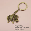 Metal Elephant Keychain Bag Charm Gift view 2