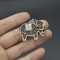 Metal Elephant Keychain Bag Charm Gift view 3