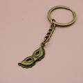 Metal Mask Keychain Minimalist Bag Charm Gift view 6