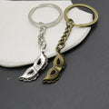 Metal Mask Keychain Minimalist Bag Charm Gift view 3