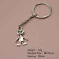 Metal Rabbit Keychain Bag Charm – Silver view 2