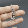 Zinc Alloy Minimalist Feather Keychain Bag Charm Gift view 4