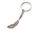 Zinc Alloy Minimalist Feather Keychain Bag Charm Gift view 5