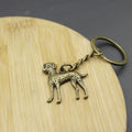 Metal Simple Puppy Dog Keychain Bag Charm Gift view 4