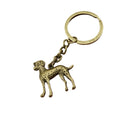 Metal Simple Puppy Dog Keychain Bag Charm Gift view 5