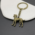 Metal Simple Puppy Dog Keychain Bag Charm Gift view 3