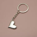 Zinc Alloy Simple Heart Keychain Bag Charm Gift view 6