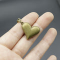 Zinc Alloy Simple Heart Keychain Bag Charm Gift view 3