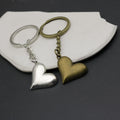 Zinc Alloy Simple Heart Keychain Bag Charm Gift view 2