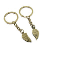 Metal Heart Lock And Key Keychain Romantic Gift view 5