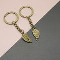 Metal Heart Lock And Key Keychain Romantic Gift view 1