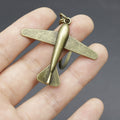 Zinc Alloy Airplane Shape Keychain For Car Key Ring view 4