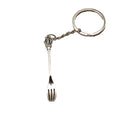 Zinc Alloy Simple Fork Keychain Kitchen Gift view 5