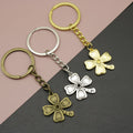 Zinc Alloy Four Leaf Clover Keychain Gift Bag Charm view 1