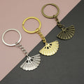 Zinc Alloy Minimalist Fan Keychain Bag Charm Gift view 1