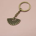 Zinc Alloy Minimalist Fan Keychain Bag Charm Gift view 6