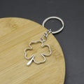 Zinc Alloy Clover Frame Keychain Bag Charm Gift view 4