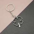 Zinc Alloy Clover Frame Keychain Bag Charm Gift view 1