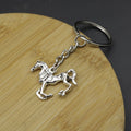 Zinc Alloy Simple Horse Keychain Bag Charm Gift view 4