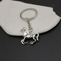 Zinc Alloy Simple Horse Keychain Bag Charm Gift view 3