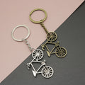 Metal Minimal Bicycle Keychain Bag Charm view 1
