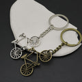 Metal Minimal Bicycle Keychain Bag Charm view 3