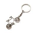 Metal Minimal Bicycle Keychain Bag Charm view 5