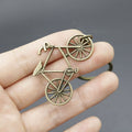 Metal Minimal Bicycle Keychain Bag Charm view 4