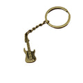 Zinc Alloy Simple Guitar Keychain For Bag Charm Gift view 5