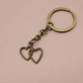 Metal Double Heart Keychain Romantic Bag Charm Gift view 6