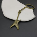 Zinc Alloy Guitar Keychain For Bag Charm Gift view 4