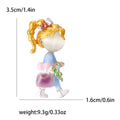 Alloy Enamel Little Girl Cat Eye Brooch For Collar Fastening view 4