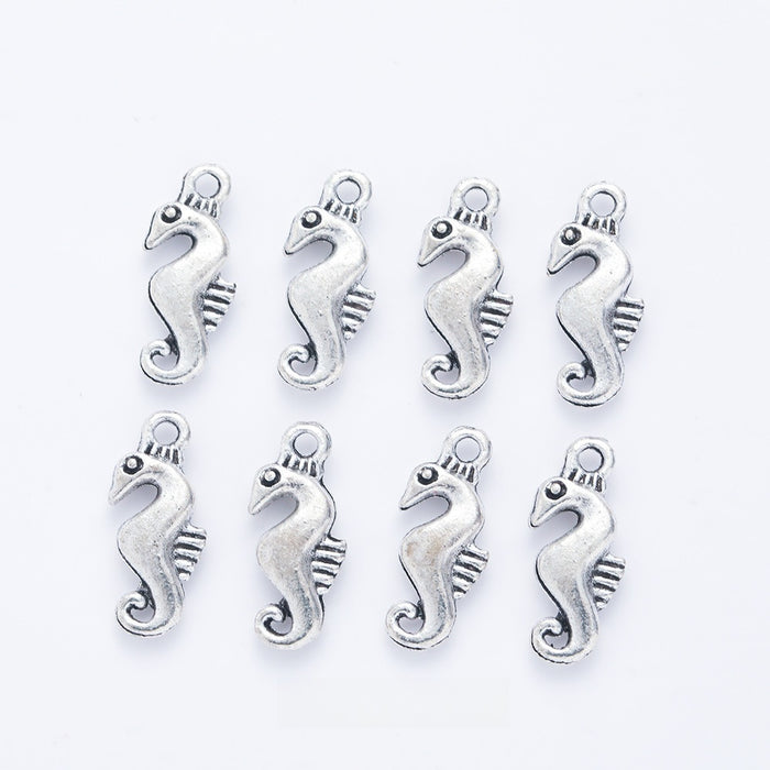 Antique Silver Zinc Alloy Seahorse Charm Pendant for DIY Necklace Bracelet Jewelry Making