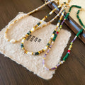 Gold Plated Shell Imitation Pearl Geometric New Chinese Style Choker Necklace For Women view 1