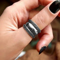 Vintage Bold Smooth Twisted Ring For Women Light Luxury Index Finger Fashion Jewelry view 2