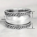 Vintage Bold Smooth Twisted Ring For Women Light Luxury Index Finger Fashion Jewelry view 4