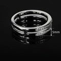 Starry Zircon Double Layer Couple Ring, Niche Design Minimalist Trendy Women's Index Finger Ring view 5