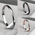 Minimalist Korean Style Men's Curved Full Finger Ring, Trendy Student Index Ring And Pinky Ring view 1