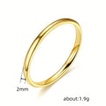 Minimalist Korean Style Men's Curved Full Finger Ring, Trendy Student Index Ring And Pinky Ring view 4